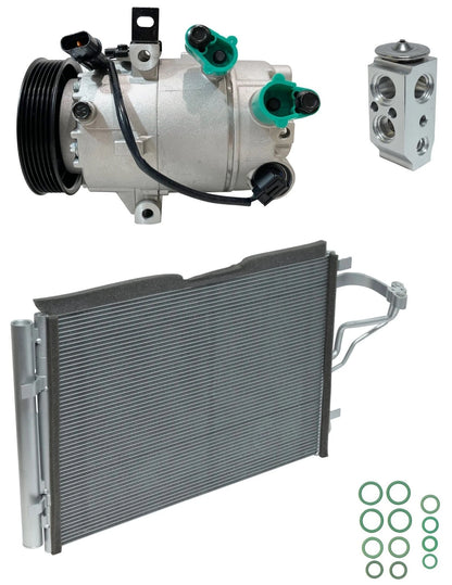 A C Compressor Kit With Condenser for Hyundai Elantra 1.8L (2015–2019)
