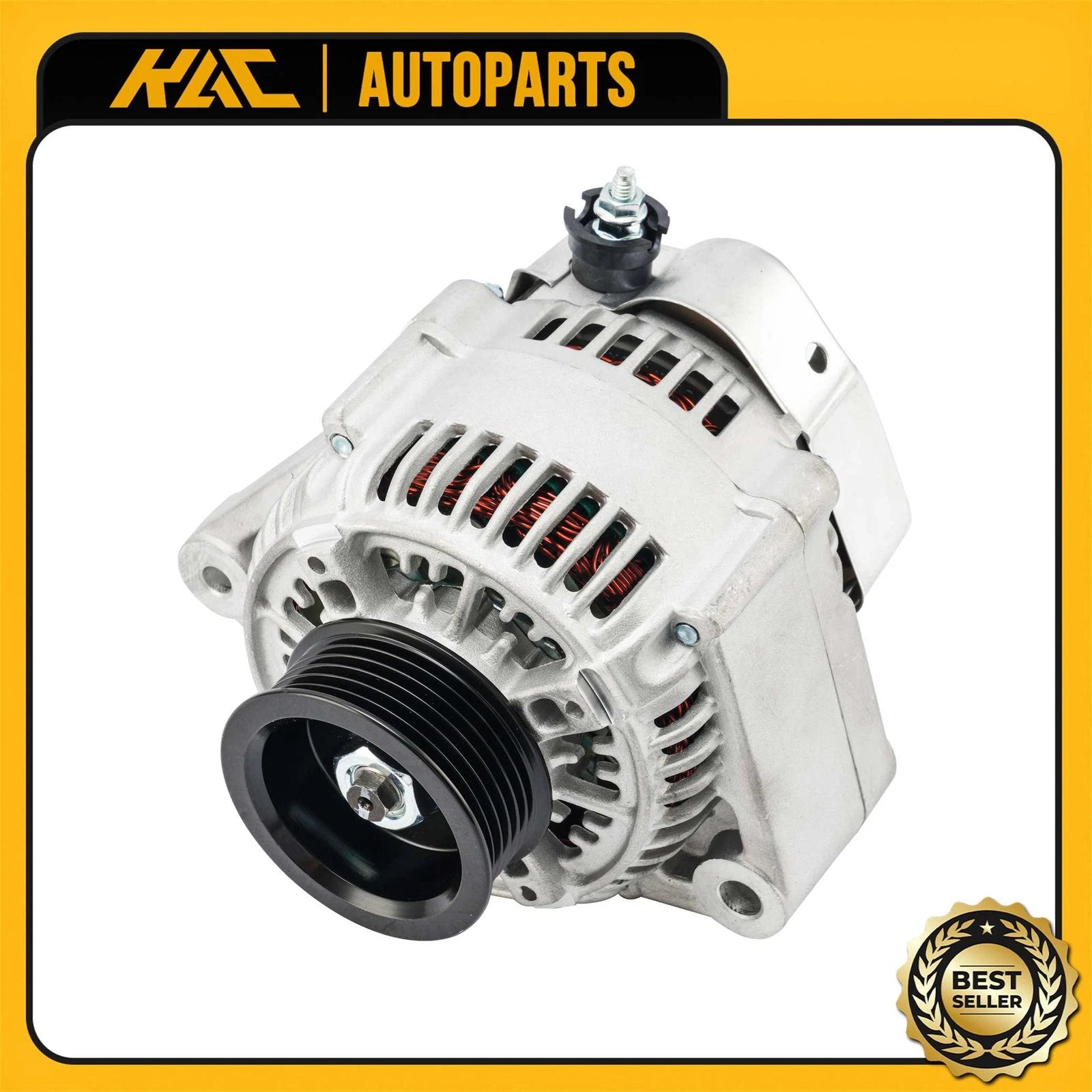 Alternator for Honda Accord (1994–1997) 2.2L L4 80 Amp CCW 6-Groove Pulley