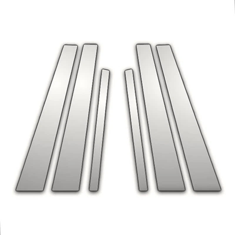 6pc Chrome Pillar Post Covers Replacement for BMW 750iL (1994–2001)