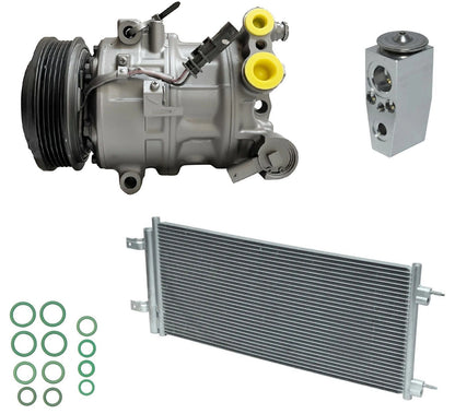 AC Compressor Kit With Condenser for Chevrolet Cruze 1.4L (2019–2019)
