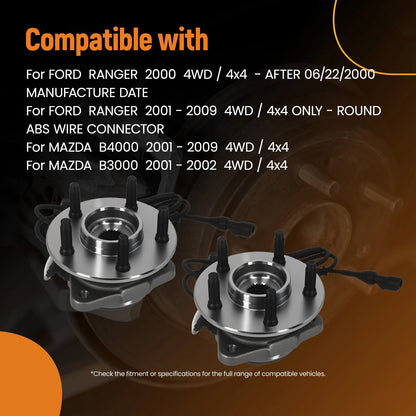 Front 5-Bolt Wheel Hub for Ford Ranger Explorer (2000–2009)