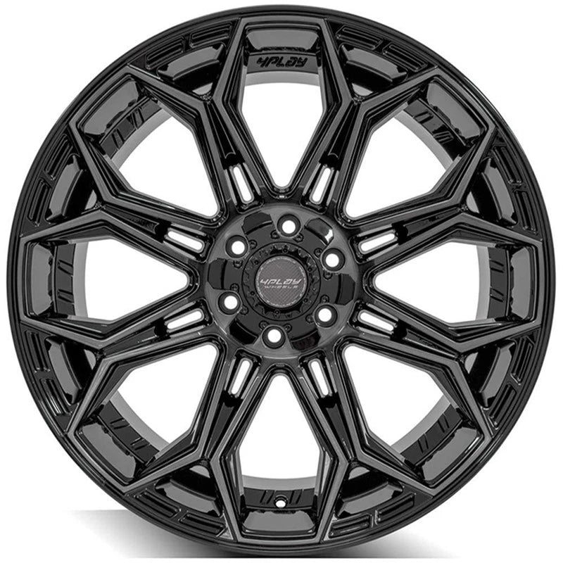 22 Inch Gloss Black Wheel Replacement with Brushed Face for Toyota Sequoia (2001–2007)