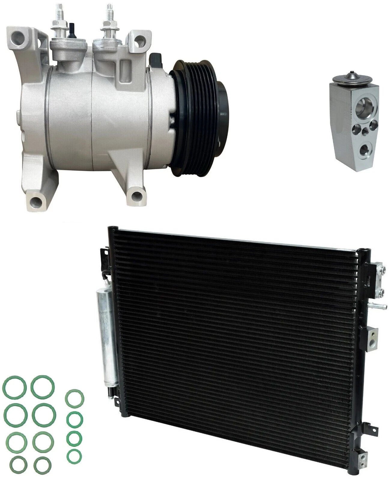 A C Compressor W Condenser Kit Replacement for Dodge Challenger (2013–2013)