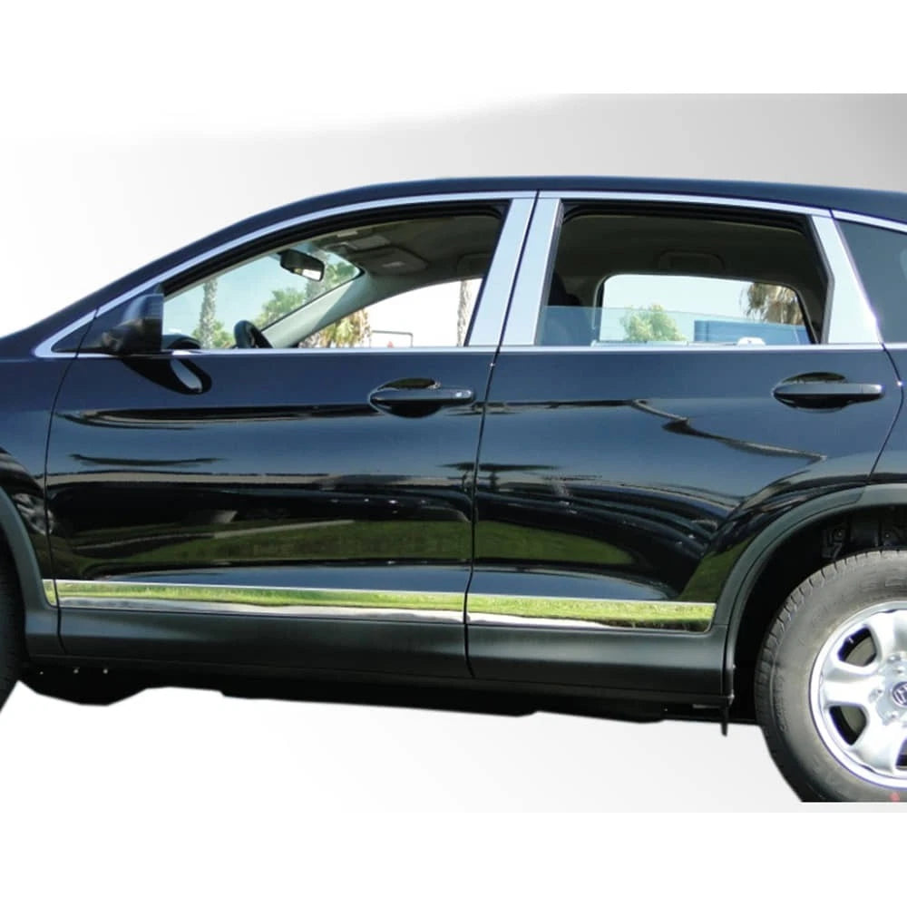 Diamond Grade 6pc Stainless Steel 3" Rocker Panels for 2012-2016 Honda CR-V