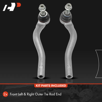 2X Front Outer Tie Rod End for Mercedes-Benz R320 R350 R500 R63 AMG (2006–2013)
