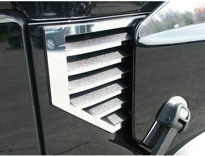 2pc. Luxury FX Chrome Cowl Vent Cover (w/o Antena) For 2003-2006 Hummer H2