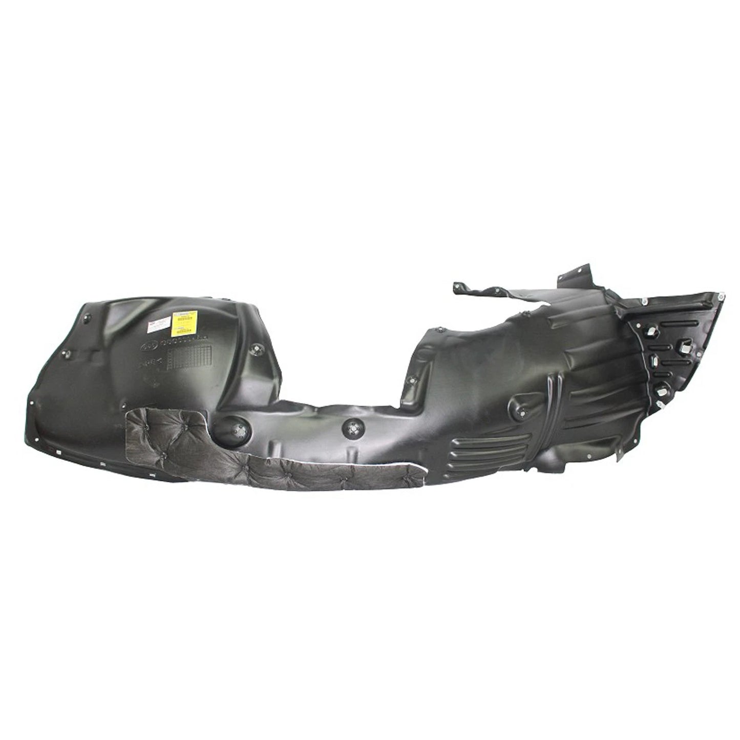 Replacement HDPE Plastic Front Passenger Side Fender Liner w/Insulating Foam