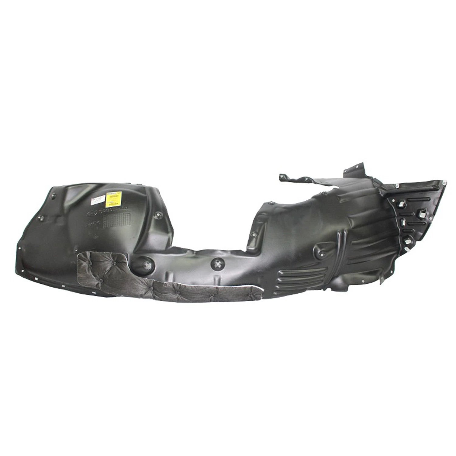 Replacement HDPE Plastic Front Passenger Side Fender Liner w/Insulating Foam