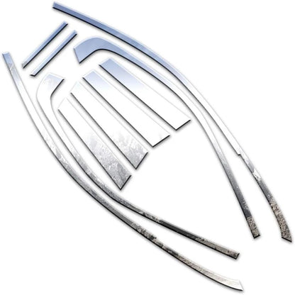 10pc Luxury FX Stainless Steel Window Trim Package for Mercury Milan (2006–2011)