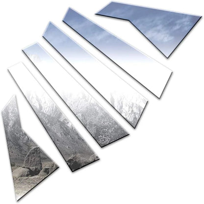 6pc Luxury FX Stainless Steel Pillar Post Trim for Chrysler 200 (2015–2017)
