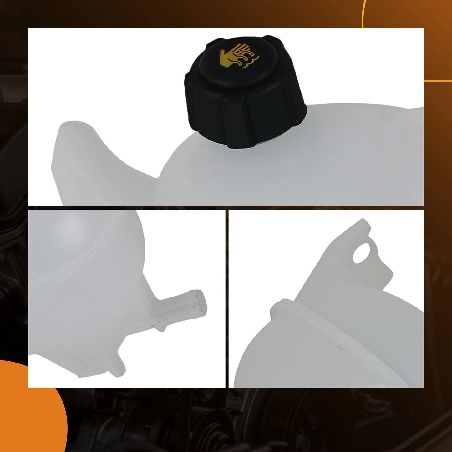 Coolant Recovery Reservoir Tank w/ Cap for Nissan Kicks Versa (2017–2024)