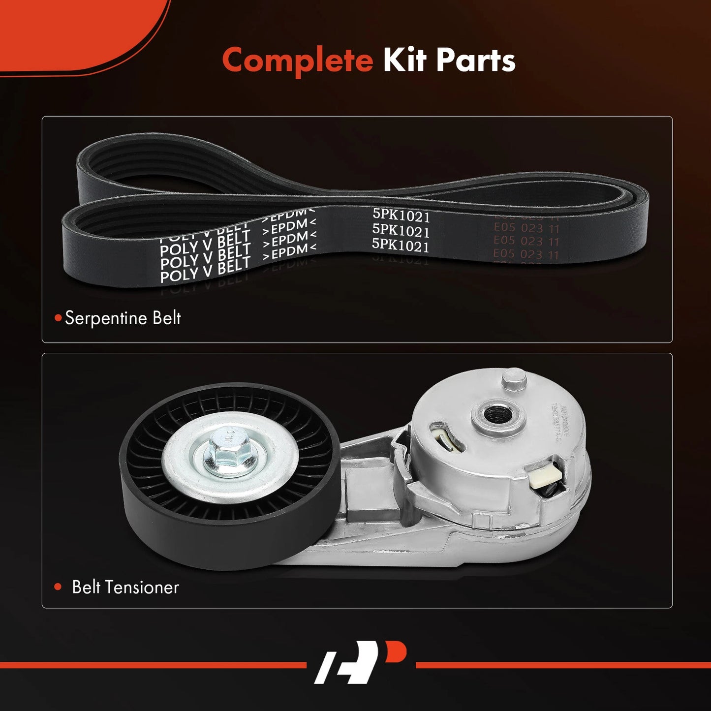 2X Serpentine Belt Drive Component Kit for Chevy Malibu (2005–2012)