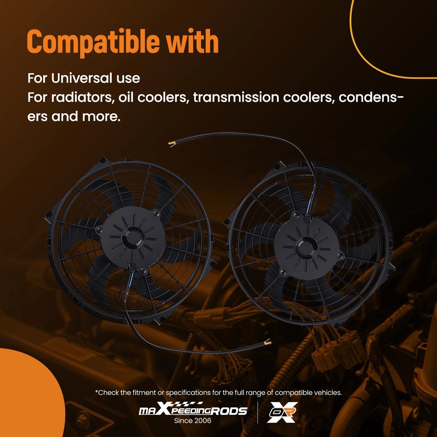 Electric Cooling Fan Kit for Universal Radiator (2012–2012)