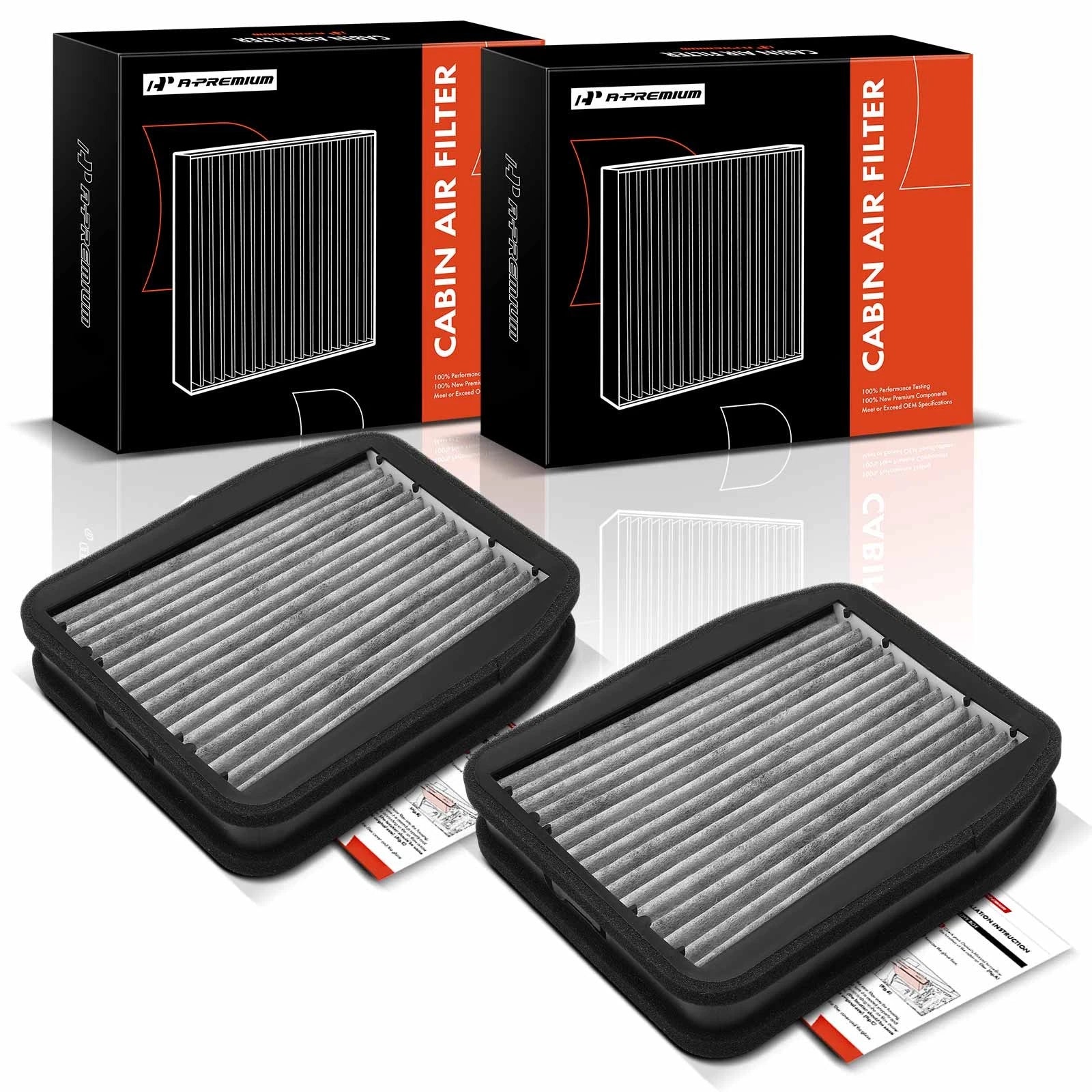 2X Cabin Air Filter with Charcoal for Mercedes-Benz E320 E55 AMG (1996–2002)