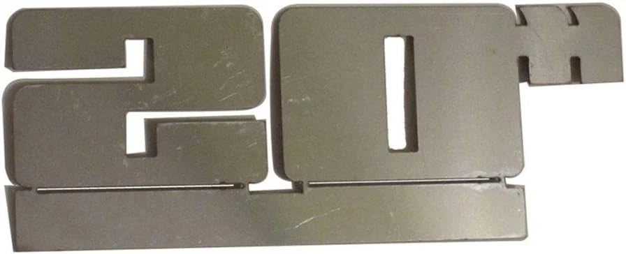 2pc. Luxury FX Stainless Steel 20" Emblem Accessory - LUXFX1741