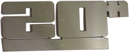 2pc. Luxury FX Stainless Steel 20" Emblem Accessory - LUXFX1741