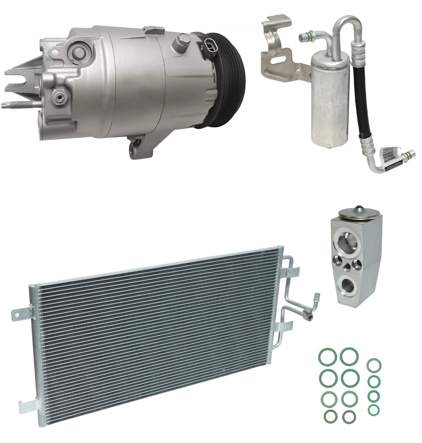 A C Compressor Kit With Condenser for Pontiac Grand Prix 3.8L (2005–2008)