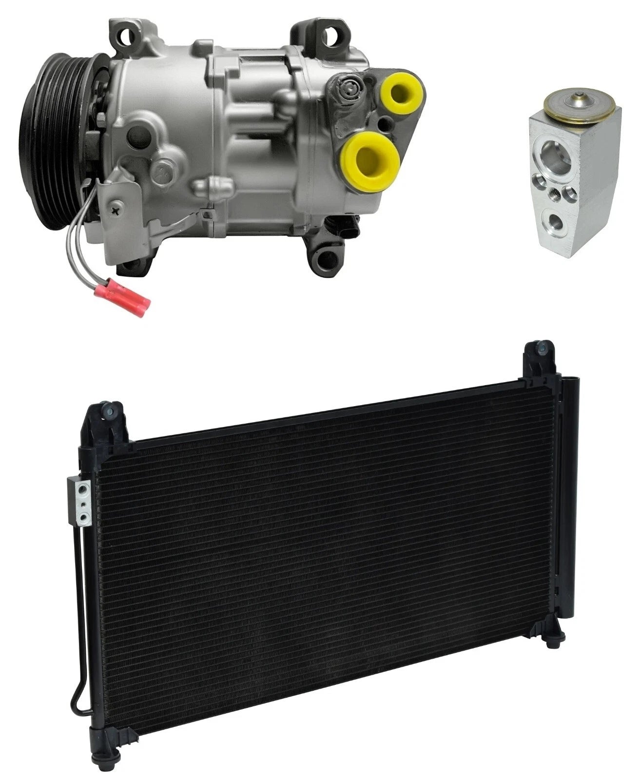 AC Compressor Kit With Condenser for GMC Sierra 2500 HD 6.6L (2015–2015)
