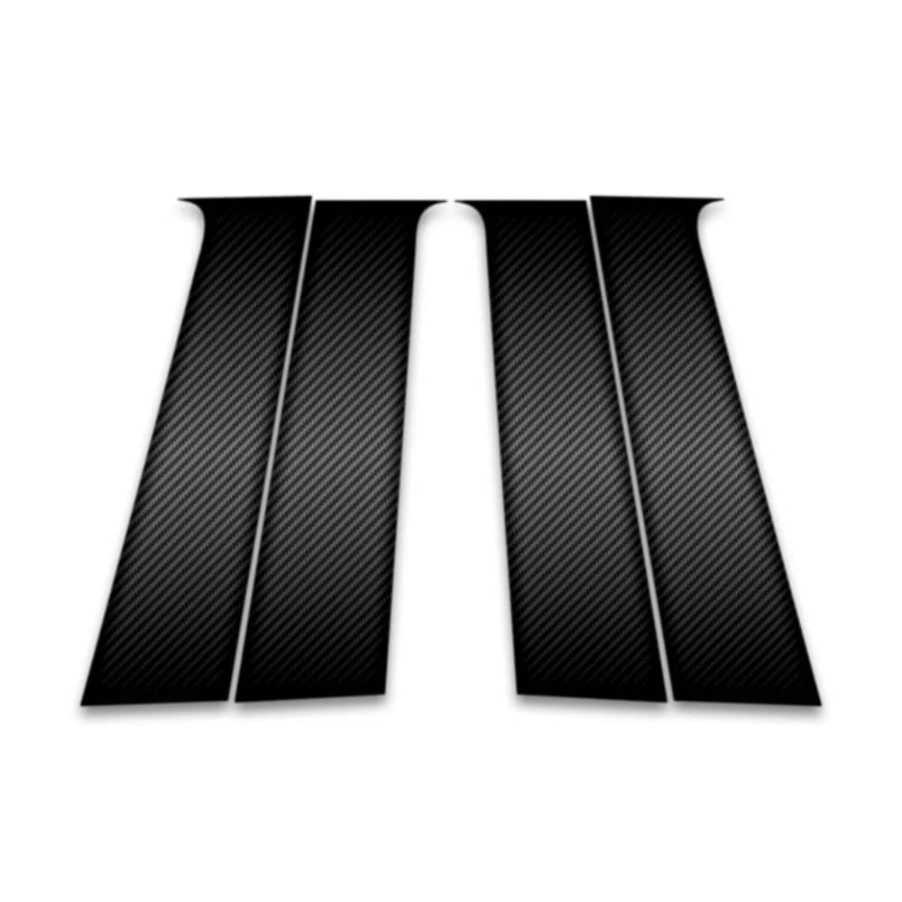 4pc Carbon Fiber Pillar Post Covers for 2009-2015 Chevrolet Volt