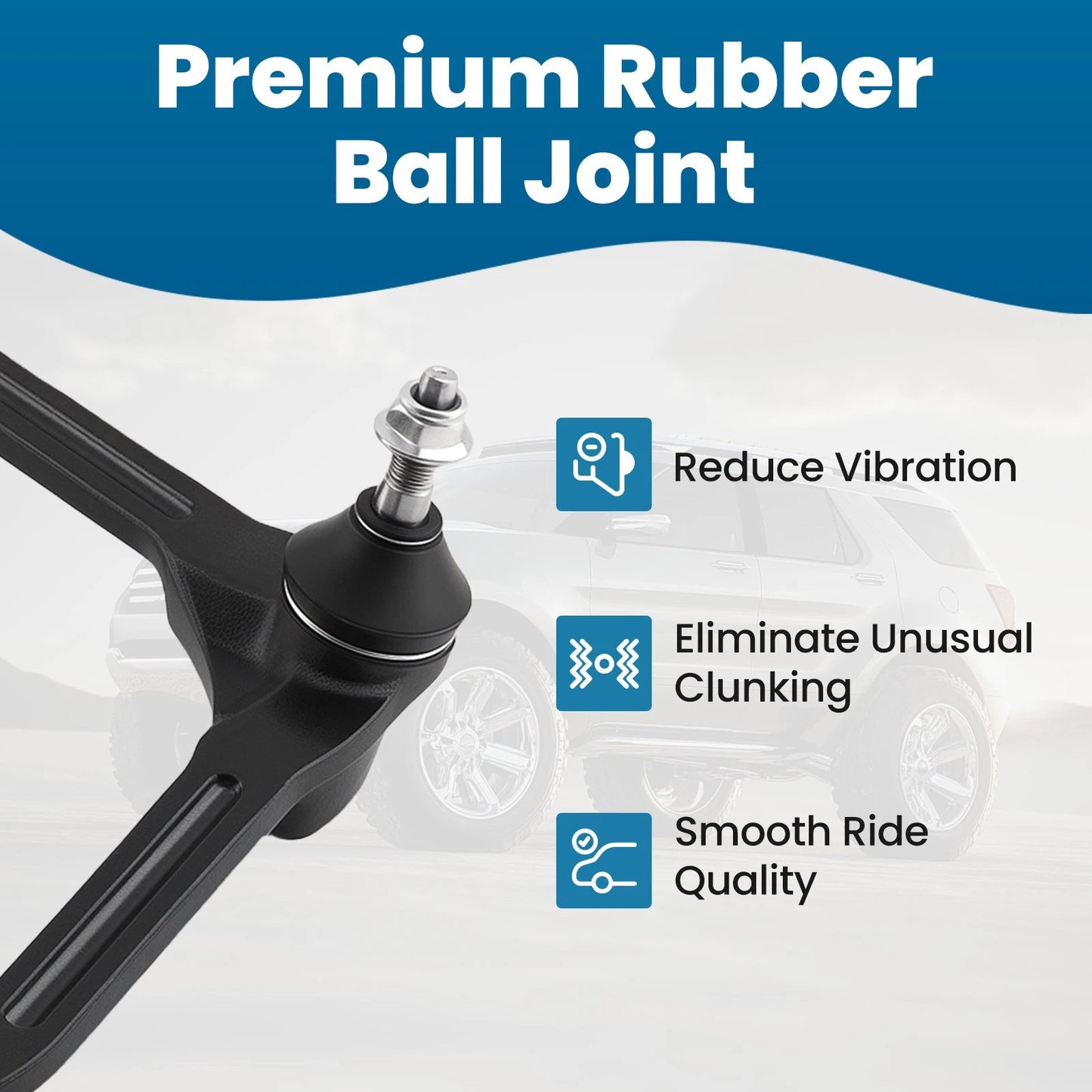 Front Suspension Kit Upper Control Arm Tie Rod Stabilizer for Jeep Liberty (2002–2004)