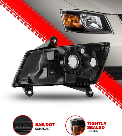 Headlight Assembly for Dodge Grand Caravan (2008–2010) LH RH Halogen