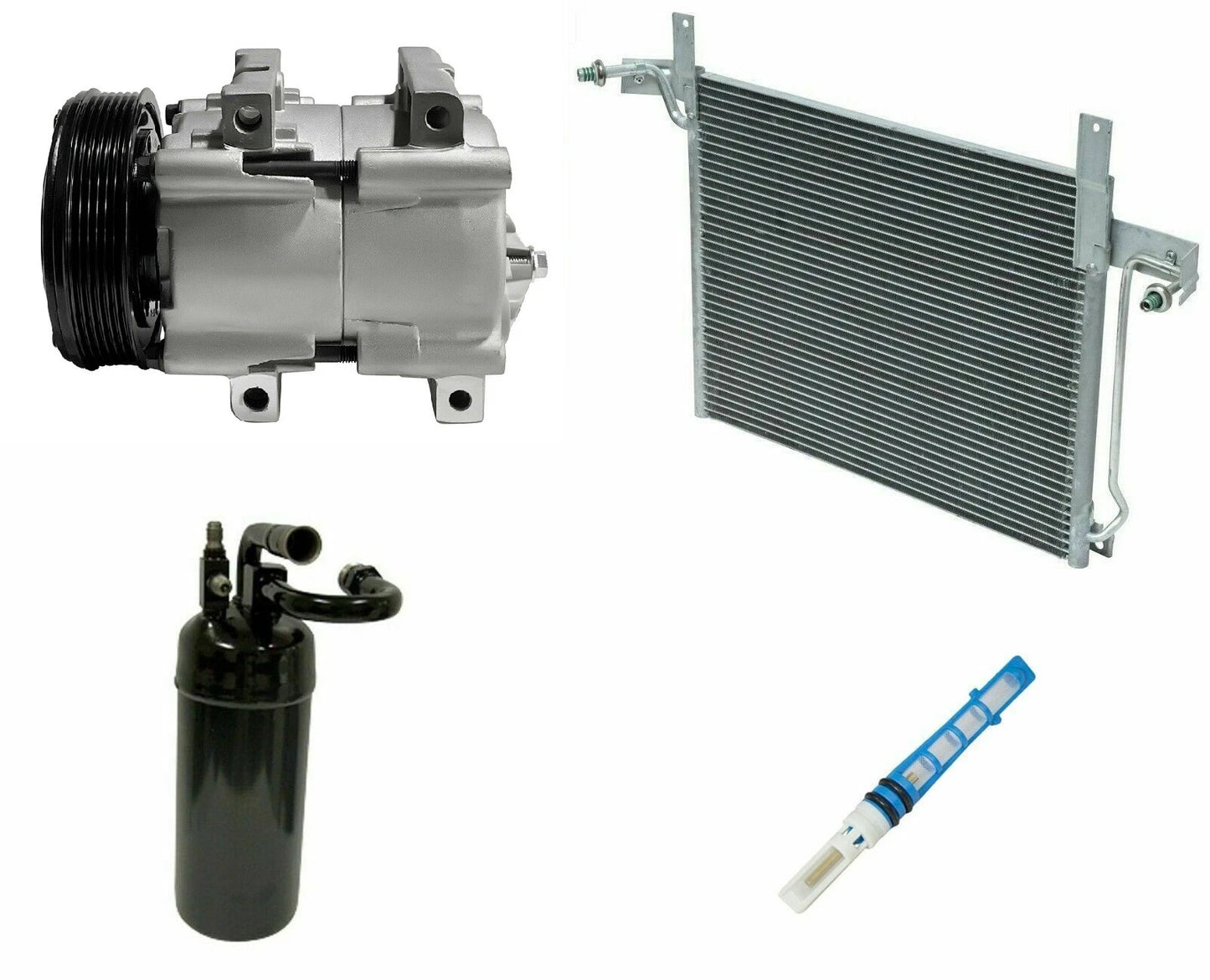 A C Compressor With Condenser Kit Replacement for Mazda Navajo 4.0L (1993)