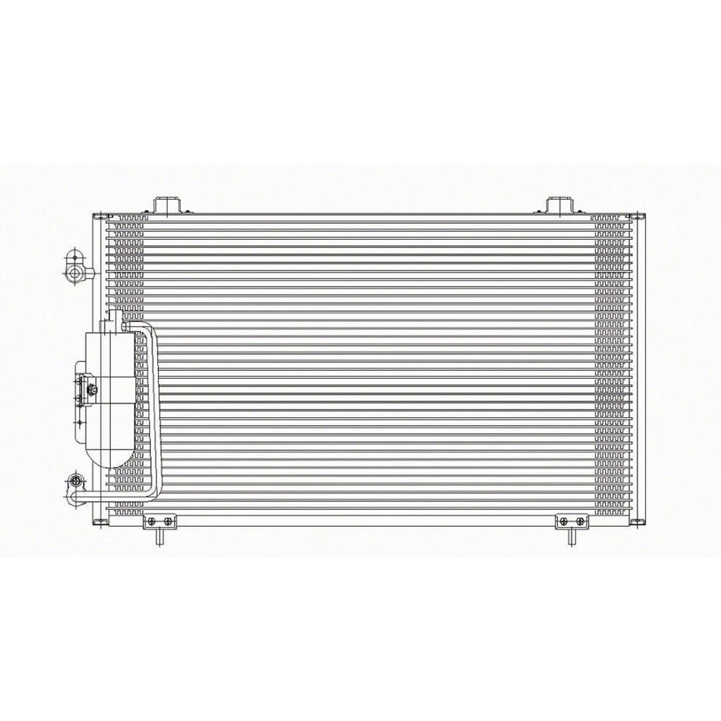 Replacement A/C Condenser w/Receiver Drier For 2003-2008 Pontiac Vibe