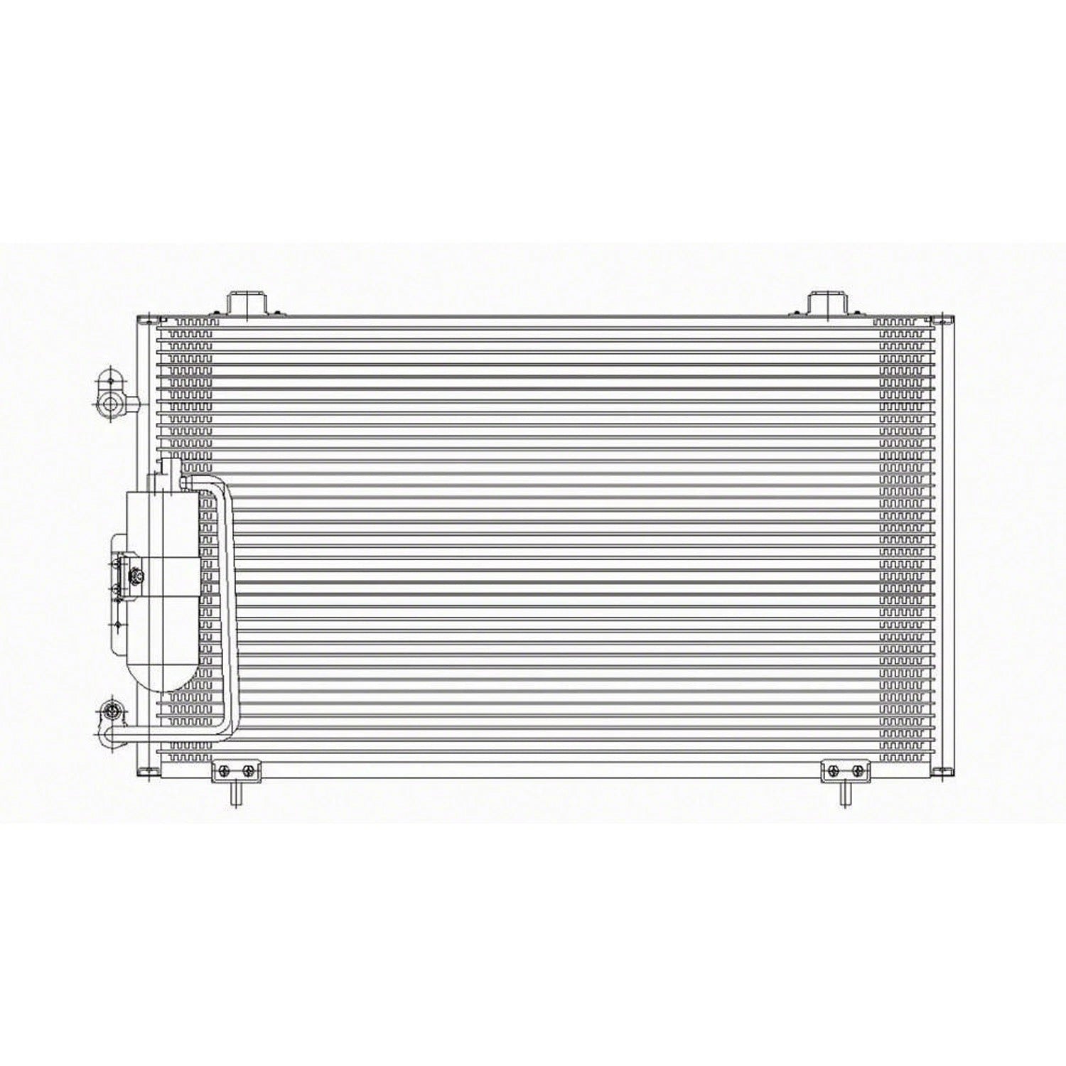 Replacement A/C Condenser w/Receiver Drier For 2003-2008 Pontiac Vibe