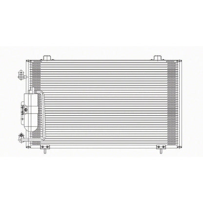Replacement A/C Condenser w/Receiver Drier For 2003-2008 Pontiac Vibe