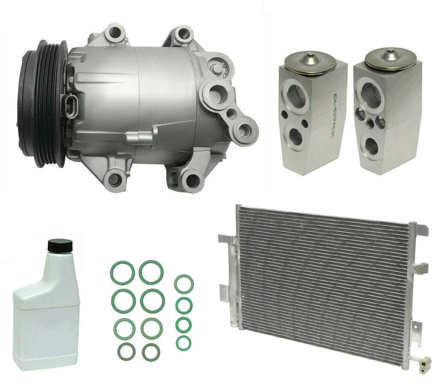 A/C Compressor Kit with Condenser Replacement for Ford F-150 (2011–2020)