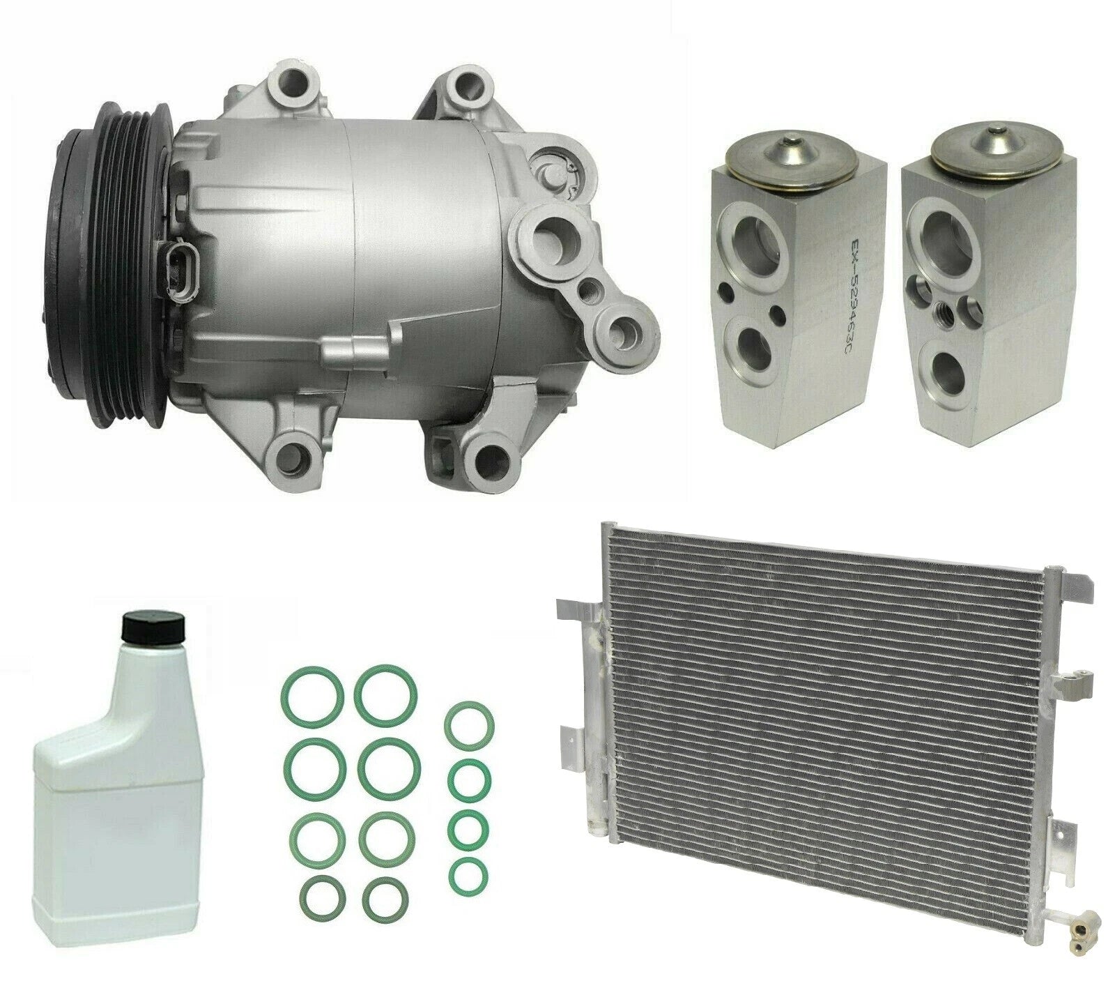 A/C Compressor Kit with Condenser Replacement for Ford F-150 (2011–2020)