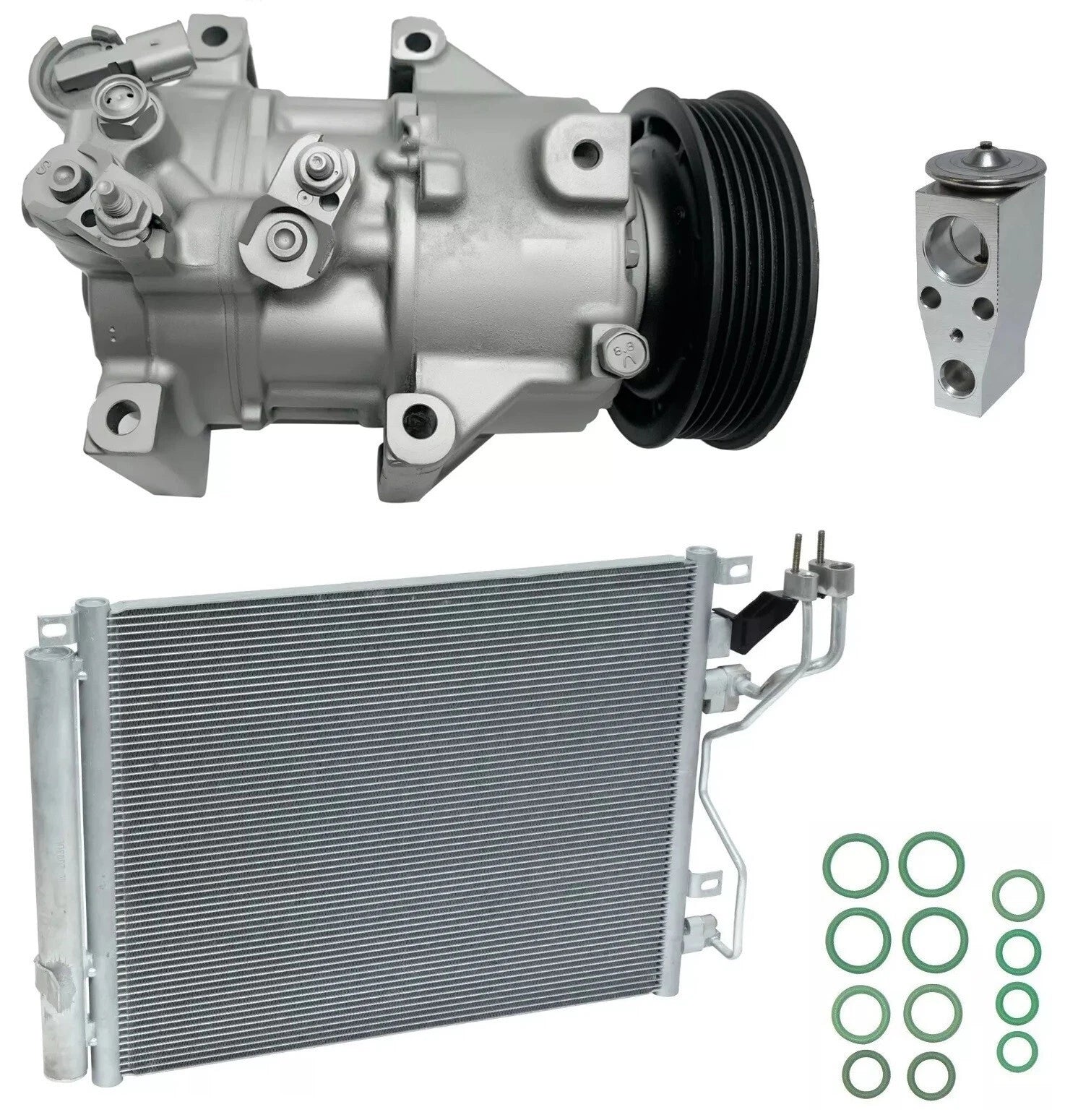 AC Compressor Kit With Condenser for Hyundai Sonata 2.0L (2017–2019)