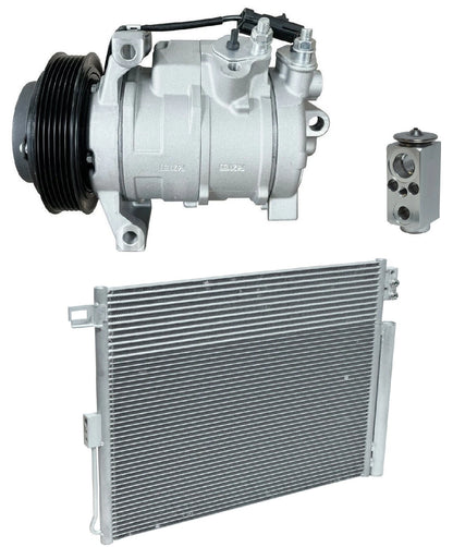 AC Compressor Kit With Condenser Replacement for Jeep Grand Cherokee (2016–2021)