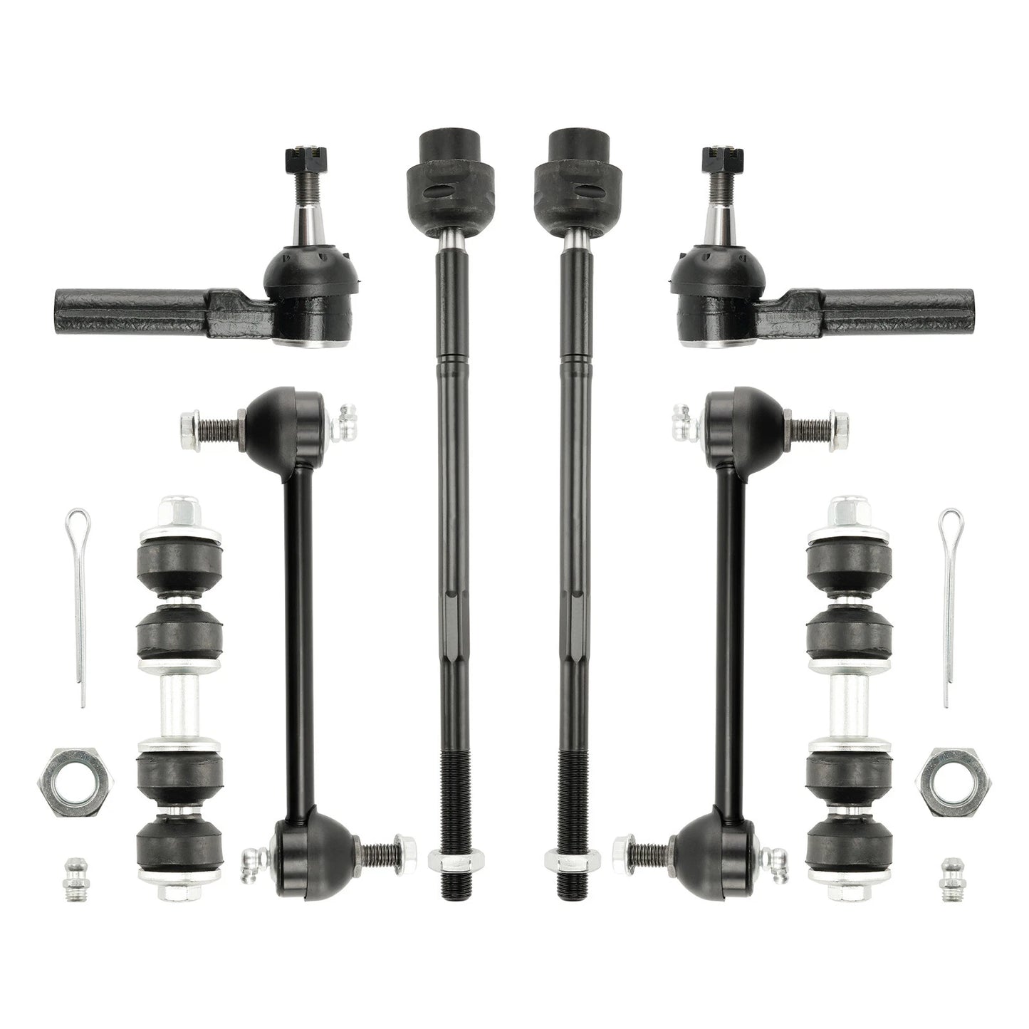 Front Lower Control Arm Ball Joint & Tie Rod for 2010–2013 Chevy Impala (10 Pcs)