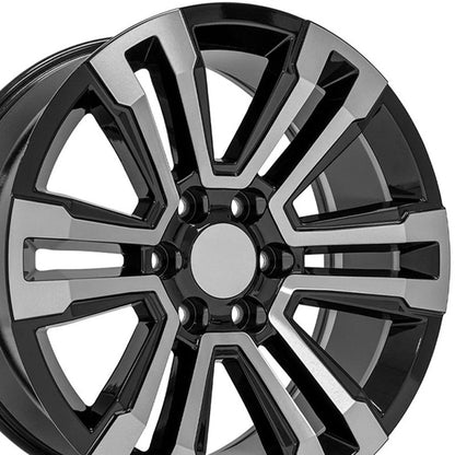 20" Machined Black Wheel for 1992-1994 Chevy Blazer - RVO1935