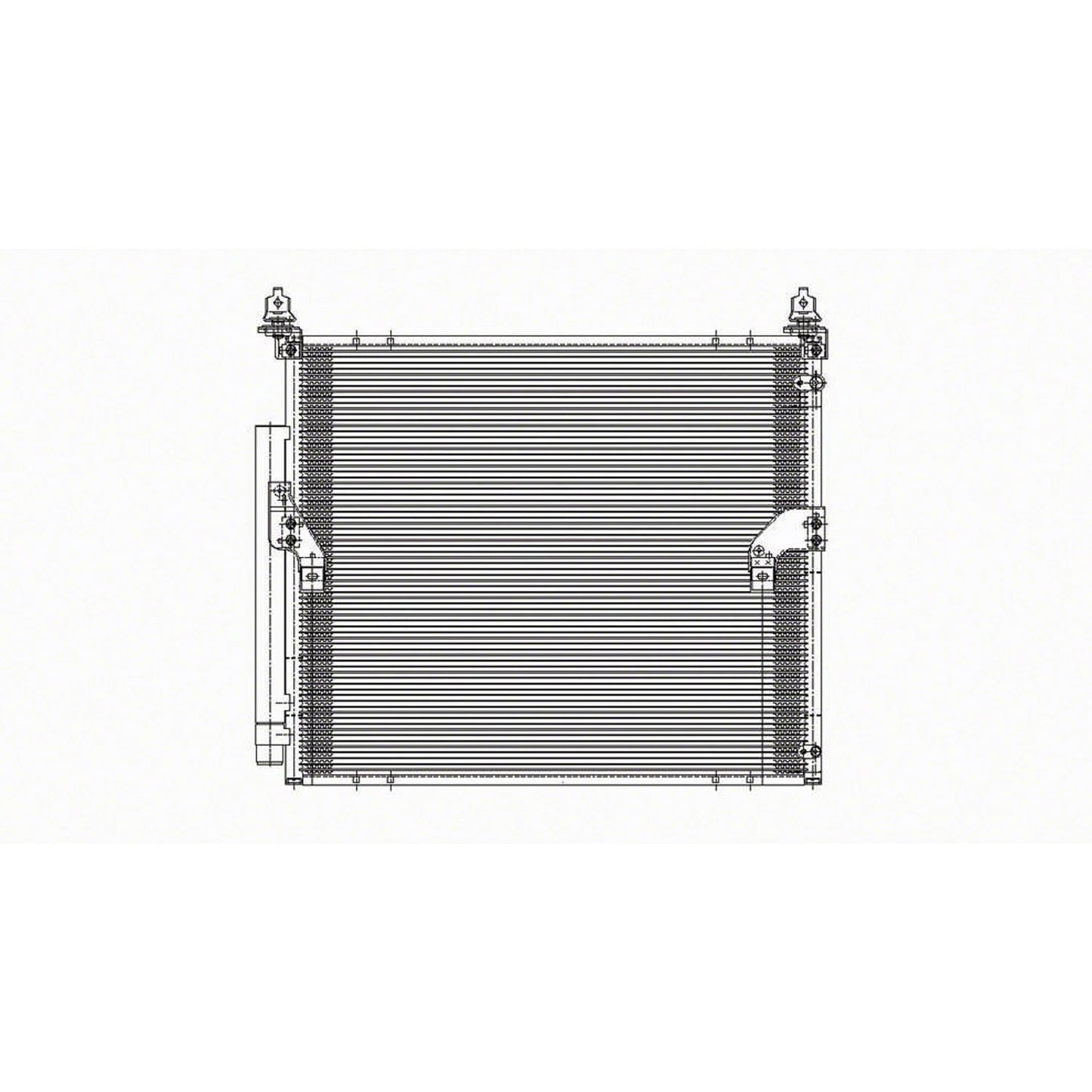 Replacement A/C Condenser w/Receiver Drier For 2007-2014 Toyota FJ Cruiser