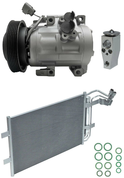 AC Compressor Kit with Condenser for Mazda 5 2.5L (2015–2018)