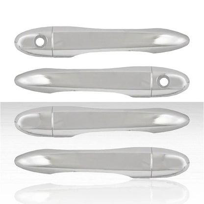 Set of 4 Door Handle Covers for 2015-2017 Chrysler 200 - Chrome w/o Smart Key