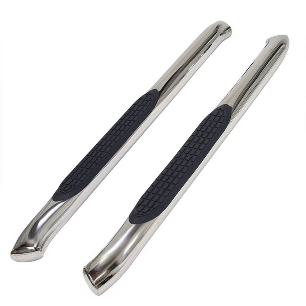 3in Round Bent w/1 Pad Step Nerf Bar for 2007-2019 Silverado/Sierra Standard Cab