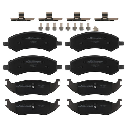 Front & Rear Ceramic Brake Pads for Chrysler Aspen/Ram 1500 (2007–2018)