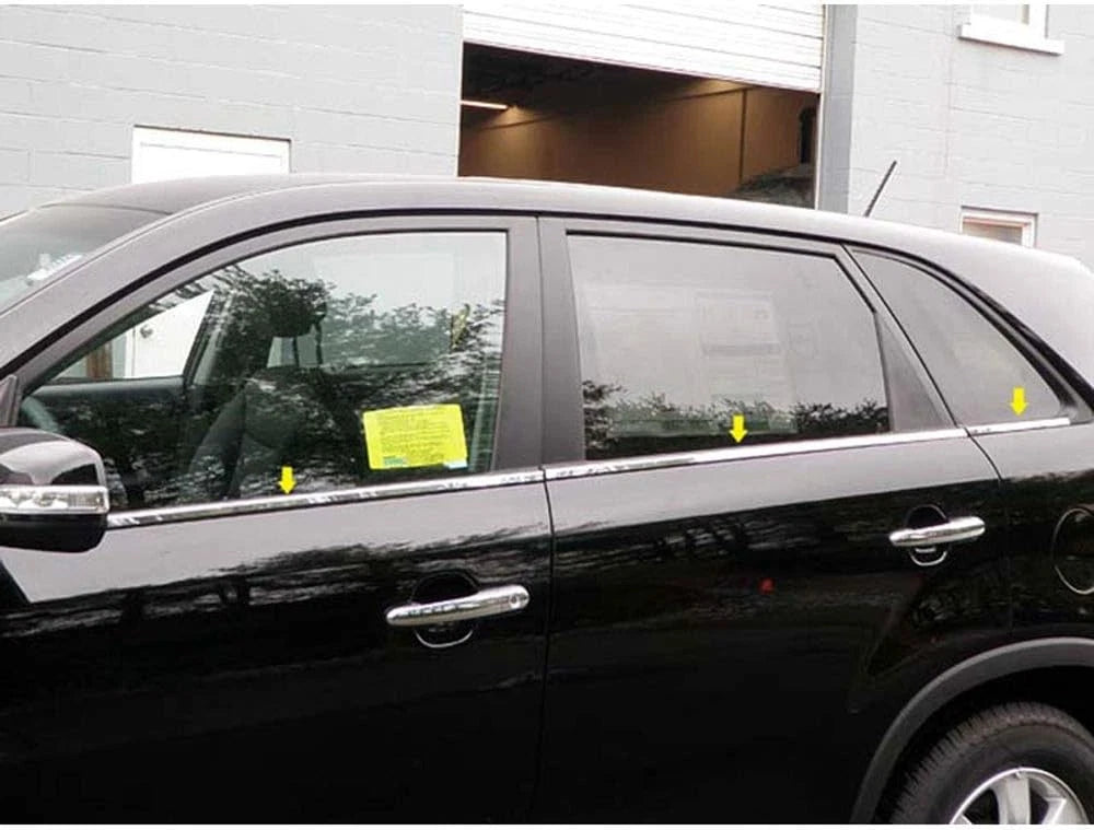 6pc. Luxury FX Chrome Window Sill Trim For 2011-2015 Kia Sorento