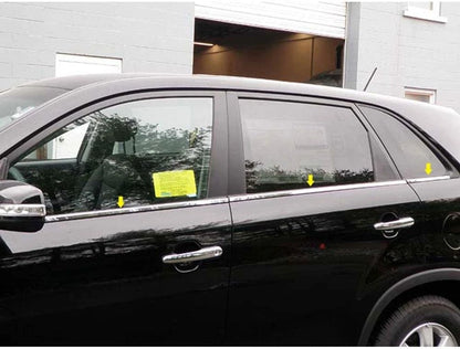 6pc. Luxury FX Chrome Window Sill Trim For 2011-2015 Kia Sorento
