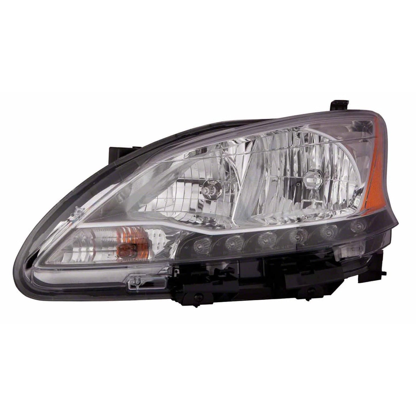 Remanufactured Driver Side OE Halogen Head Light Assembly w/LED Accents