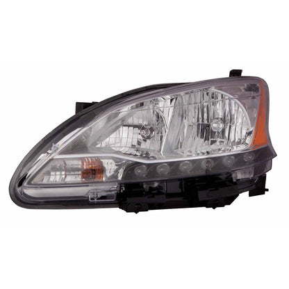 Remanufactured Driver Side OE Halogen Head Light Assembly w/LED Accents
