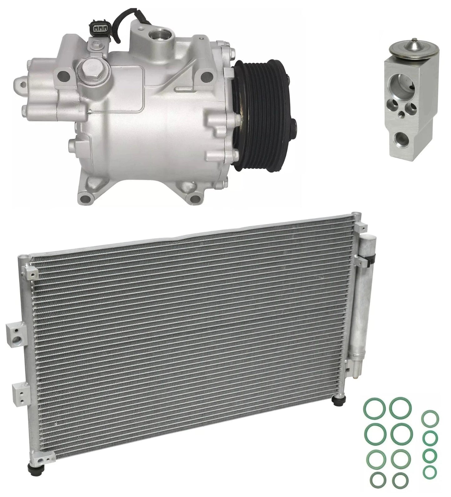 AC Compressor Kit With Condenser for Honda Civic Sedan 2.0L (2010–2011)