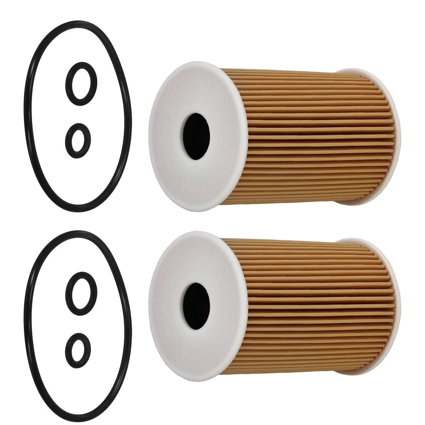 2 Pack Engine Filter for Volkswagen Passat 2.0L Diesel (2012–2014) HU7008z