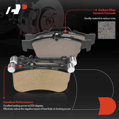 8x Ceramic Brake Pads for Mercedes-Benz E550 CLS550 (2012–2015)