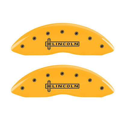 Brake Caliper Covers Front Yellow Replacement for Lincoln MKX (2016–2018)