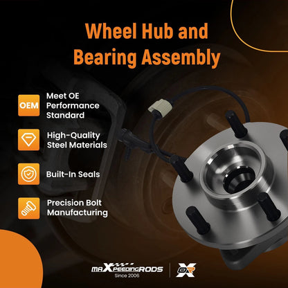 Front Wheel Hub & Bearing Set for Chevrolet Blazer GMC Jimmy (1998–2004)