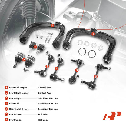 10x Control Arm with Ball Joint for Chevy Trailblazer (2004–2007)